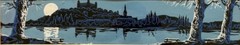 Original Painting BRATISLAVA – SLOVAKIA – CITYSCAPE – CASTLE – RIVER – 1970
