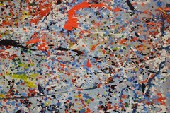 Jackson Pollock style Professional￼ Artist Canvas￼ painting￼ 72”X60”Abstract,6ft