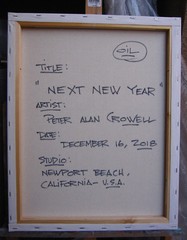NEXT NEW YEAR abstract 16×20 canvas oil painting modern art Crowell