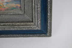 Vintage 1980’s Original Signed Joyce French Paris Street Scene Oil Painting 10X8