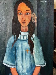 Amadeo Modigliani – Amazing Oil On Painting – Signed – Stamped – A1