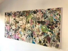 SFAUSTINA original painting, art, urban, modern, abstract, graffiti art ASTRO