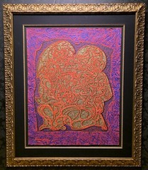 KRASNYANSKY „The Ancient Relief“ Original Painting COA, TRU-VUE, Large (52″x44″)