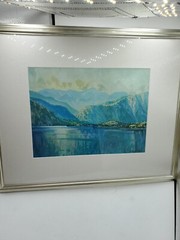 Diane Paton Peel 2008 Print Of Original Oil Painting, Lake Chelan Sparkle Wapato