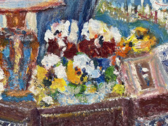 Renée HALPERN (1914-? ) School of Paris – Golden Gate Bridge Oil on Canvas
