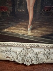 ORIGINAL HEINZ LUDWIG MUNNICH GERMAN OIL ON CANVAS Dancer In The Castle Hall