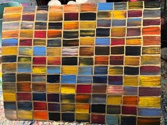 Painting Original Colorful Abstract Art Matted 11×14 Modern Acrylic Jimarieart