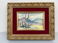 Lyle V. Ball Watercolor Painting #2195 Nevada Tree