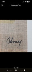 Vtg Chateau Frontenac & Porte Saint Louis Quebec Ink Drawings on Fabric 1967 Set