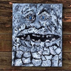 The Neverending Story STRONGHANDS 16×20 Original Canvas Acrylic Painting Pop Art