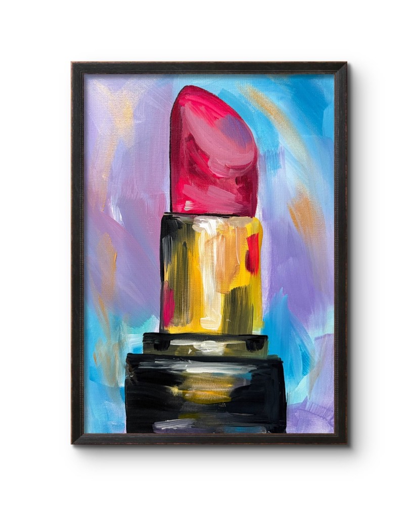 MODERN LIPSTICK LADY’S NIGHT OUT 16×12 ORIGINAL CONTEMPORARY EXPRESSIONISM ART