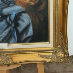 18th/19th C. Woman Aristocrat MCM Master Reproduction Framed Painting on Canvas