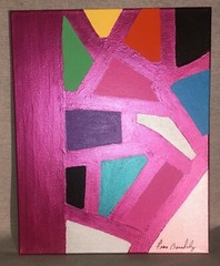 Hand Painted Acrylic Abstract Art by Fran Bernholz – (1) 16″x20″