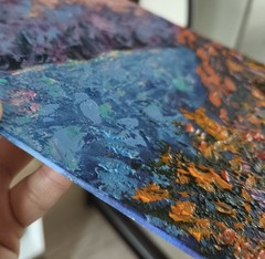 Mountain Landscape Original Oil Painting  29.5×21 cm  Canvas Panel  Impasto Art