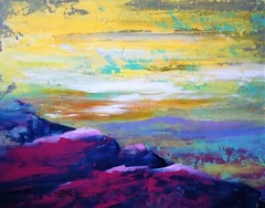ORIGINAL PAINTING „Cranberry Hill“ 14×18 canvas panel/acrylics by Steven Graff