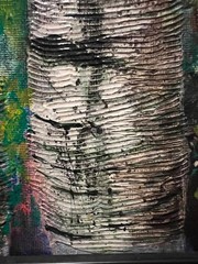 Original Artist Signed Landscape Oil Painting American Birch Trees M Christopher
