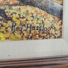 1978 Fall Golden Aspens Original Painting by Roy Hasslock Kenosha Pass Colorado