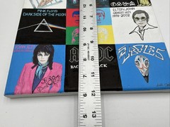 Hand Painted Classic Rock Album Cover Collage Canvas Rolling Stones Beatles