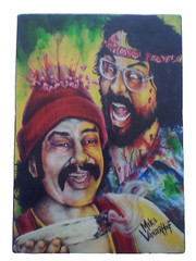 Cheech & Chong Zombie Original Painting Canvas Stretcher Frame Mike Vanderhoof
