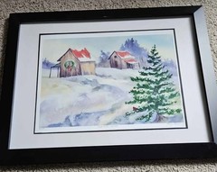Raney Rogers High Country Holiday Watercolor Piece