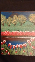 MEADOWLAND – ACRYLIC ABSTRACT PAINTING ON CANVAS ORIGINAL BY ARTIST