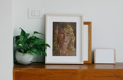 8-bit Style Color Study in Oil – UNFRAMED