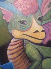 Baby Dragon 9×12 Canvas Paper