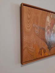 Louise Forbes Original Painting Oil On Wood „Butterfly“ California MCM Art 18×22
