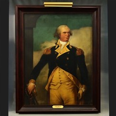 SOSS MELIK Original Signed George Clinton Founding Father Portrait Oil Painting