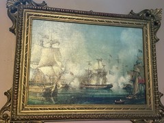Framed Realism Nautical Seascape Ships Painting, Single Piece