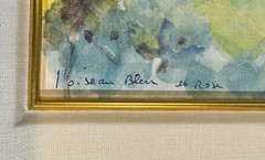 Duaiv Original Watercolor on paper. 15.5 X 19.5 inches total with frame, Signed