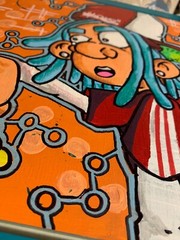11 X 11 Plastic Frame Shortiez Ink Graffiti Character SnapBack Market Cartoon