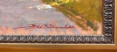 Piero Pastacaldi -Monterotondo, Livorno -Original Italian Impressionist Painting