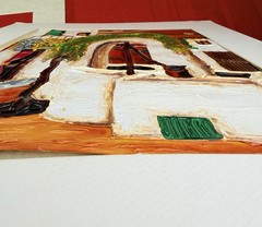 Original Jose Tonito „Pozo Andaluz“ Painting 2010 Signed Cuban American 20×16
