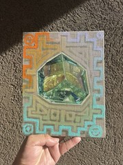OOAK Small Abstract Geometric Canvas Painting, Unframed Single Piece