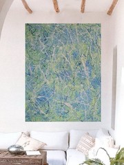 Jackson Pollock Style Giant Canvas Painting 81”X62” (6 Foot 9 inch) Abstract