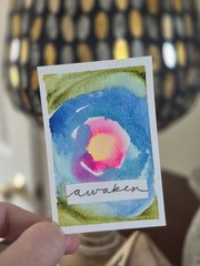 „Awaken“ ACEO CARD 2.5 X 3.5 IN ORIGINAL PAINTING