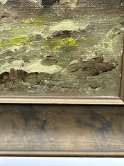 RICHARD DETREVILLE PAINTING EARLY CALIFORNIA LANDSCAPE SEASCAPE COAST BEACH OIL