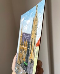 Vienna Painting Original Art Impasto Oil Painting St. Stephen’s Cathedral Art