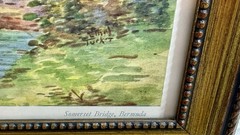 VTG Bermuda Watercolor Prints By Ethel Tucker. Somerset Bridge& Red Hole, Paget.
