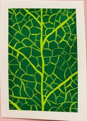 ACEO Original Leaves Plants Macro Floral Mini Painting Small Art OneCraftyLady