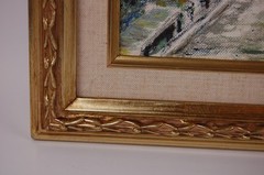 Original Hecto Vidal Oil Painting Glorieta Parque Guanajay Pinar Rio, Cuba 14×11