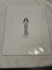 Holly Nichols „Olivia“ Original Signed Fashion Illustration w/ COA 2022