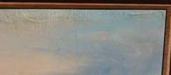 Italian Seaport with Fishing Boats oil painting signed Cantoni