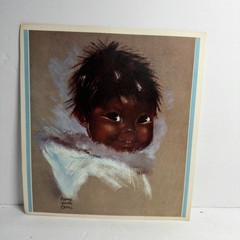 Audrey Young Oppel 7 prints from 1970’s Calendar of Eskimo Children portraits