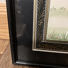 Indian Miniature Painting On Silk Framed In Mumbai EX 12 1/2″ X 14 1/2″