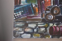Vintage Harold Laynor – Water color on paper Lanscape Painting – Not framed