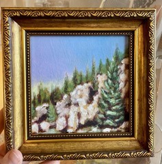 Jemez Mountains New Mexico Original Landscape Painting Framed Southwest Art