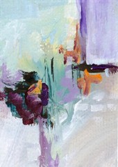 ACEO ,Origina,l Abstract Paintings, Collectable, ATC Cards, Heavy Paper,A 5054