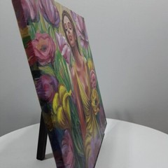 Ukraine Artist Original Acrylic Painting Woman Canvas Signed Wall Art Decor Gift